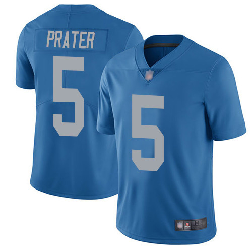 Detroit Lions Limited Blue Men Matt Prater Alternate Jersey NFL Football 5 Vapor Untouchable